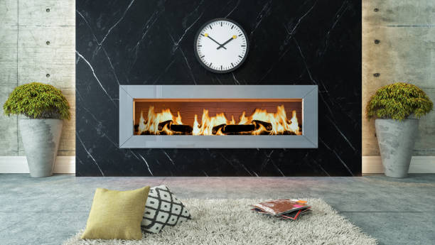 porcelain slab for fireplace wall