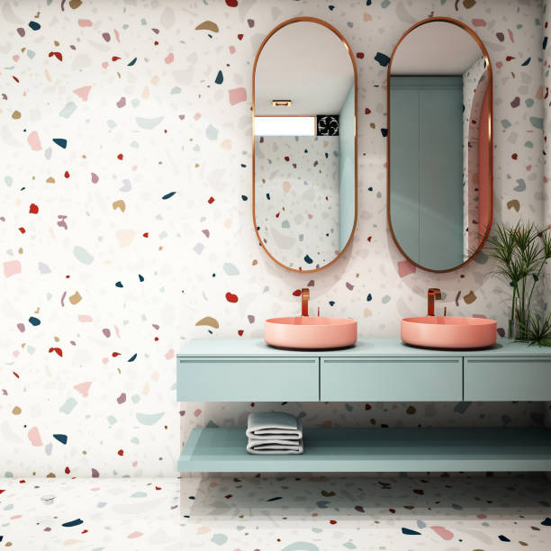 terrazzo anti slip bathroom tile