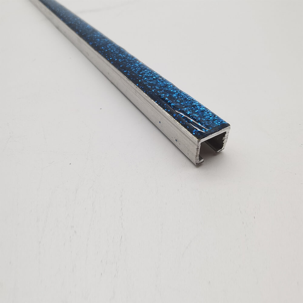 SV10B072--Aluminum border shinning blue resin