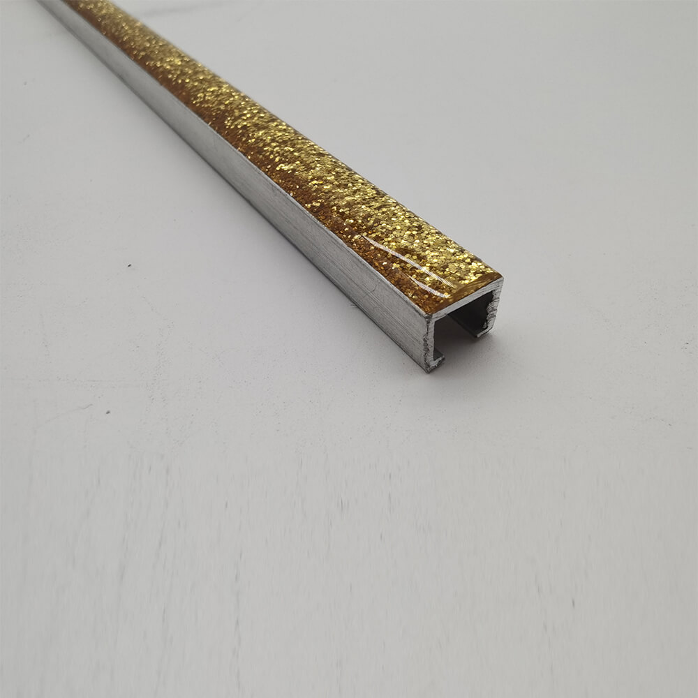 SV10B073--Aluminum border shinning gold resin