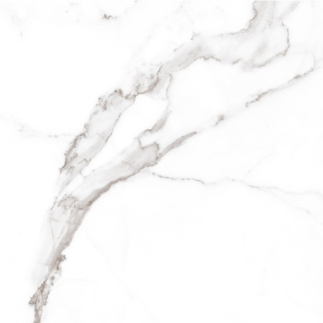 Carrara White Glazed Porcelain Tile 60x60