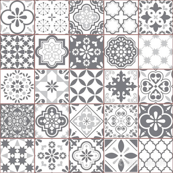 Traditional Elegance: Floral and Mosaic Tile Patterns