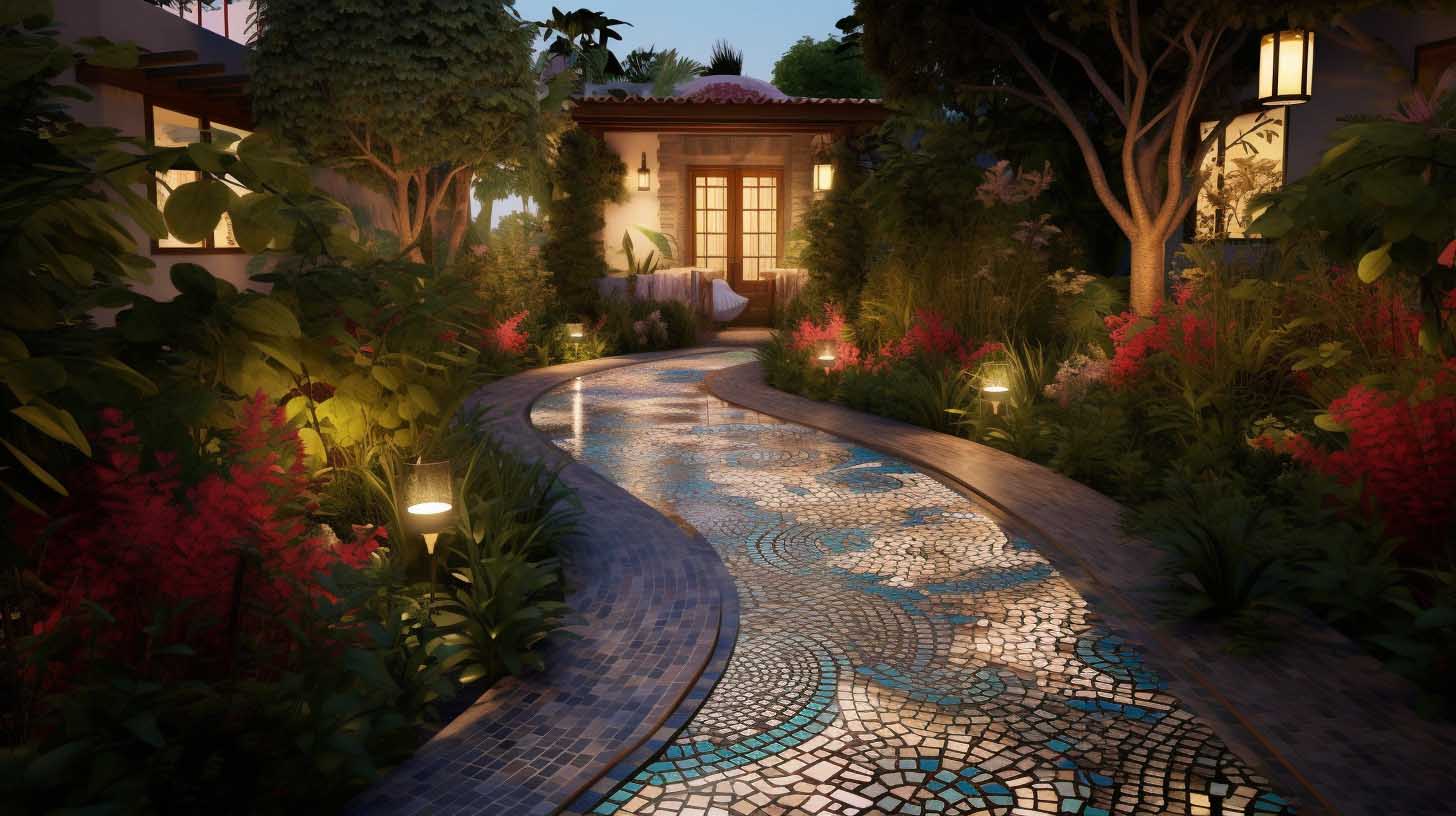Outdoor Oasis-Creating Stunning Mosaic Tile Patios And Walkways