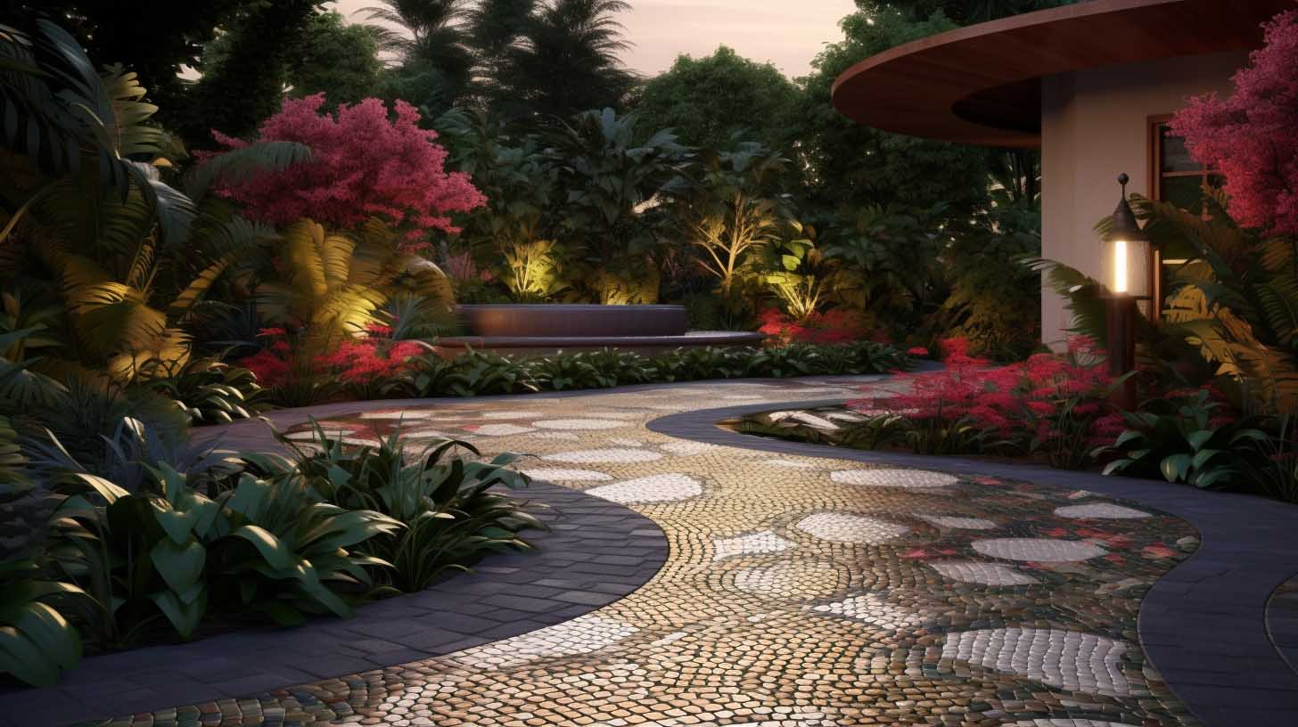 Outdoor Oasis-Creating Stunning Mosaic Tile Patios And Walkways 2
