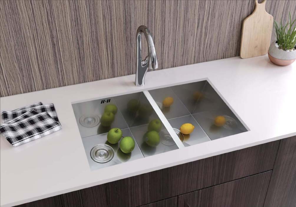installing a double basin sinks in your kitchen