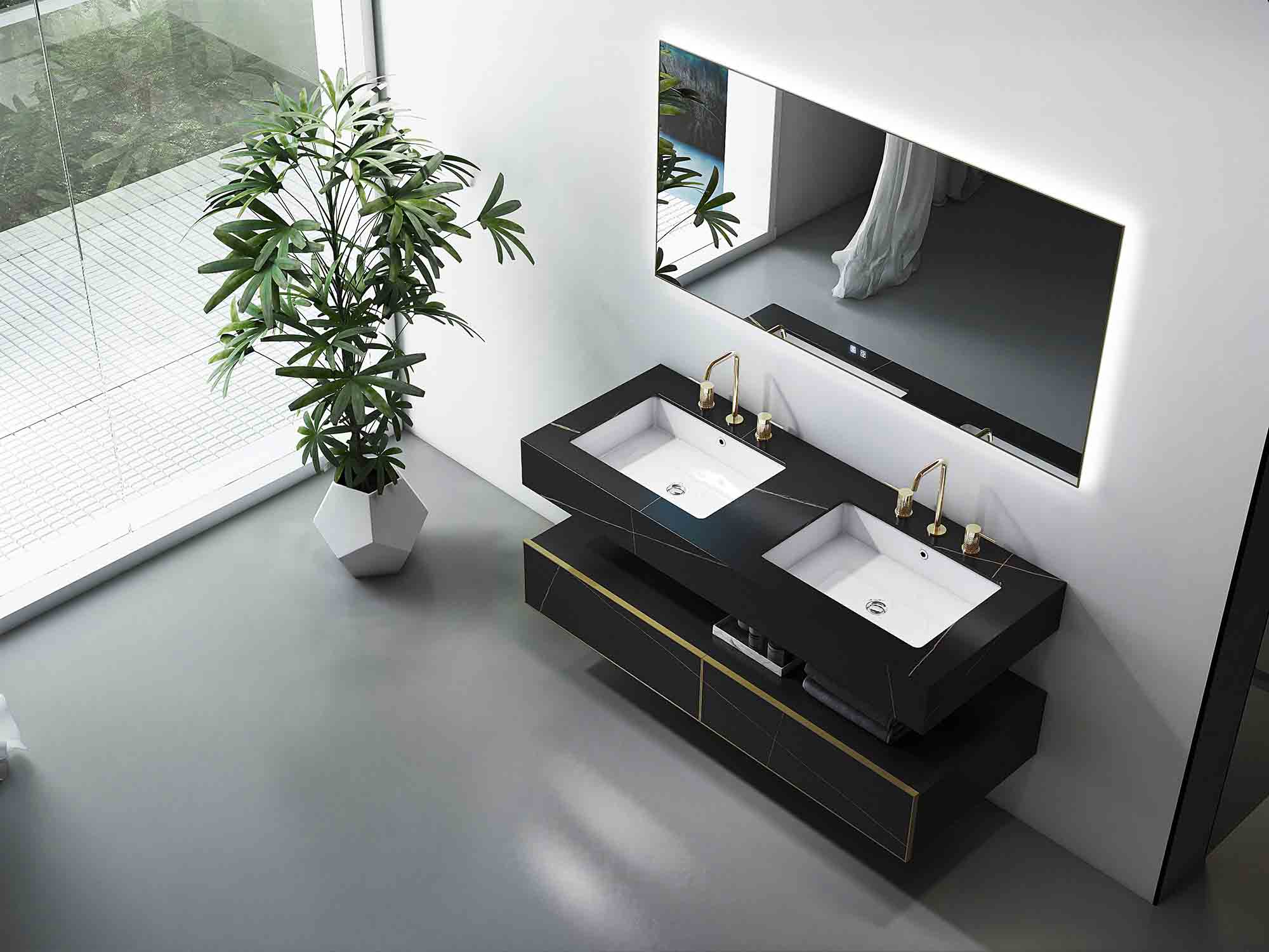 black and white bathroom cabinet