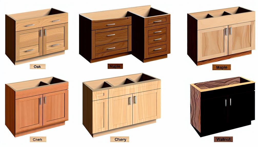 Popular Wood Types for Bathroom Cabinet