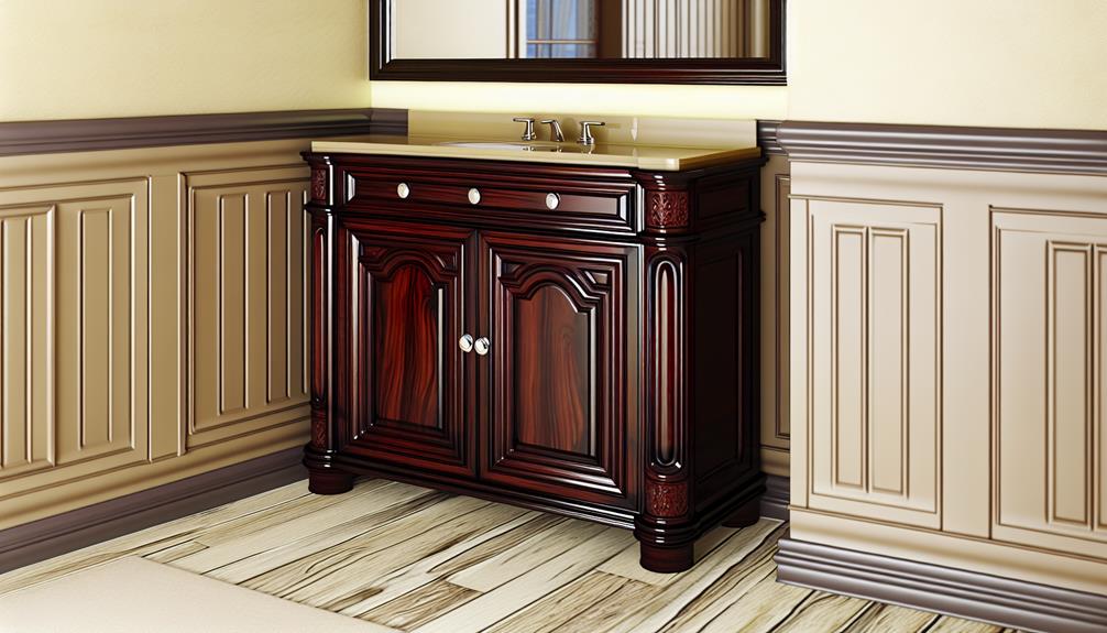 wood bathroom vanity cabinet