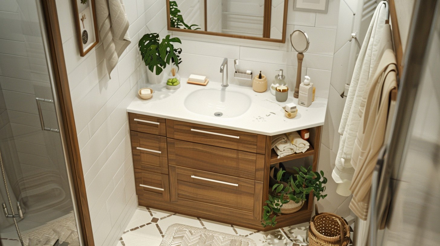 Small Bathroom Vanity Placement Ideas