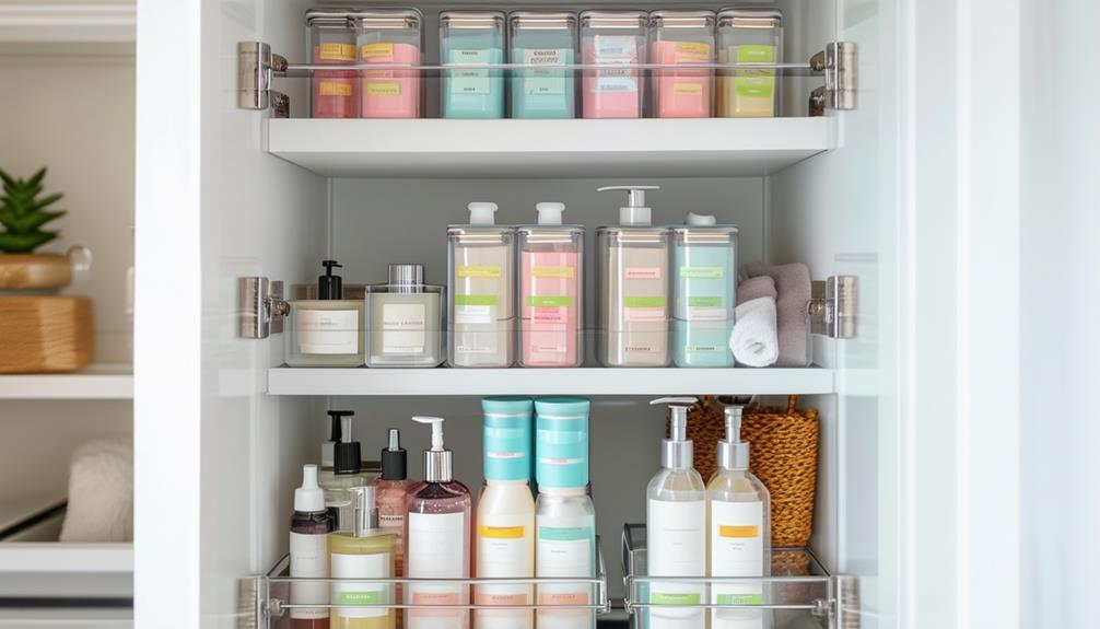 organizing tips for bathroom cabinets