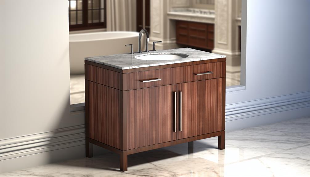 Wood-base Small Modern Style Traditional Style Freestanding Bathroom Vanity Cabinet