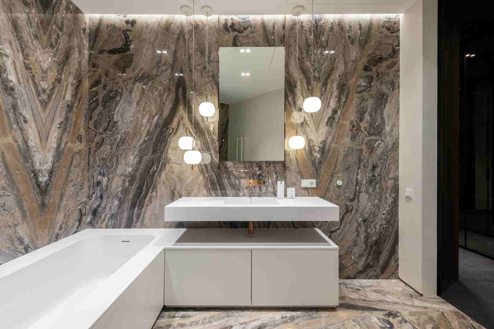 built-in bathtub